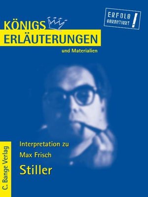 cover image of Stiller von Max Frisch. Textanalyse und Interpretation.